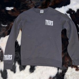 gray tyler’s longsleeve crewneck